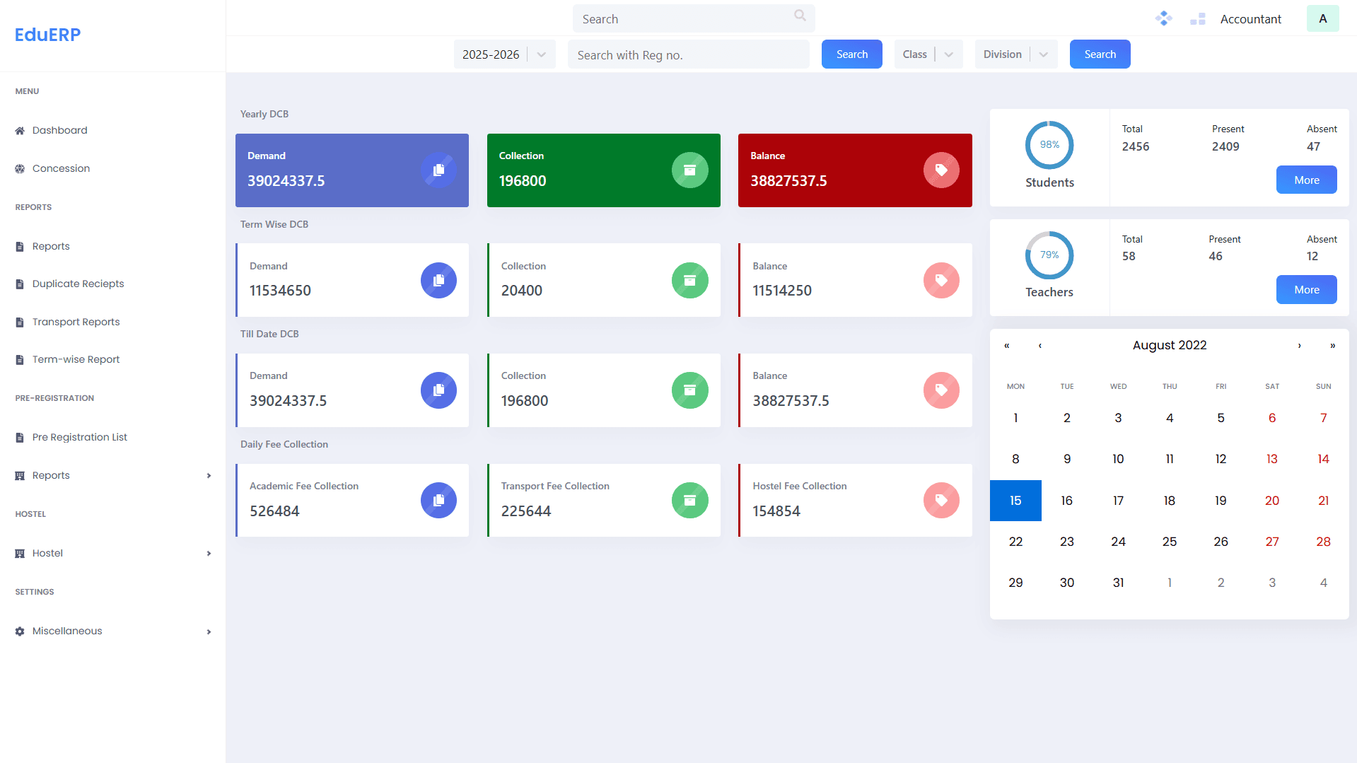 College Management System UI